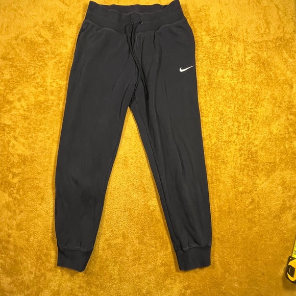 Nike Mens Black Jogger Sweatpants Athletic Tapered Fit size m - Picture 1 of 16